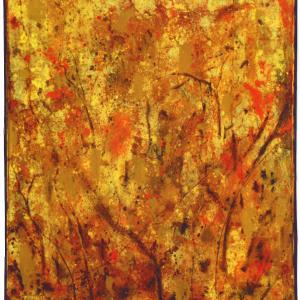 Abstract XXXXIV, Autumn, Mischtechnik auf Leinwand, 2003, 100x81cm