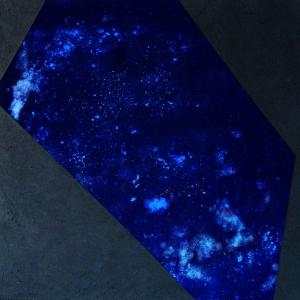 Space univers, mixed technique, 100 x 100 cm