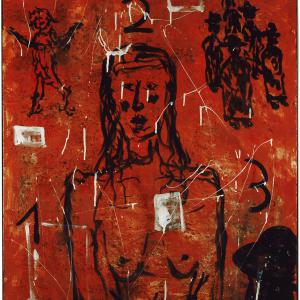 Woman VII, Mischtechnik auf Leinwand, 2003, 92x73cm