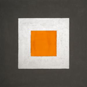 Orange and grey, Mischtechnik, 300 x 300 cm
