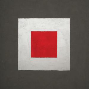 Red and grey, Mischtechnik, 300 x 300 cm