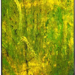 Abstract XXXXI, Spring, Mischtechnik auf Leinwand, 2003, 100x81cm