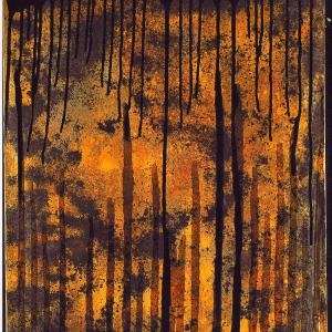 Abstract XXXV, Miscvhtechnik auf Leinwand, 2002, 92x73cm