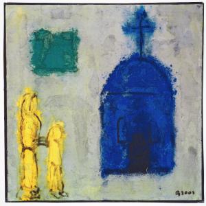 Abstract XVII, Georgia, Mischtechnik auf Leinwand, 2003, 980x80cm