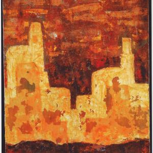 Abstract VIII, Mischtechnik auf Leinwand, 2004, 130x97cm