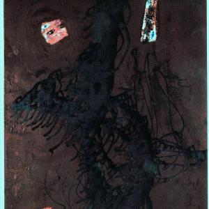 Abstract V, Mischtechnik auf Leinwand, 2003, 81x65cm