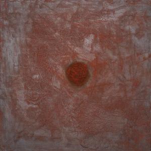 Zeit II, 80 x 80 cm, mixed technique on canvas