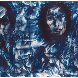 Woman V, Mischtechnik auf Leinwand, 2001, 89x116cm