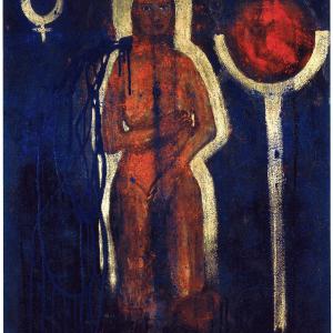 Meditative I, Mischtechnik auf Leinwand, 2001, 130x97cm