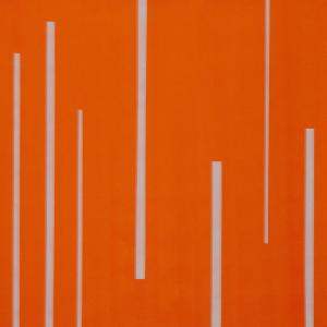Orange space, 100 x 100 cm
